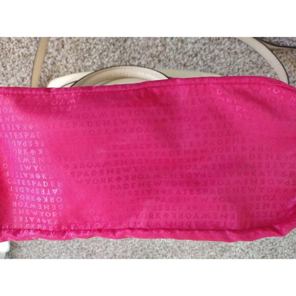 Kate Spade Wellesley Rachelle Cream Leather Crossbody Satchel Bag - Picture 9 of 16